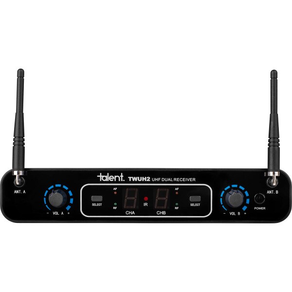 Main product image for Talent TWUH2 Wireless UHF Dual Handheld Microphon 233-402